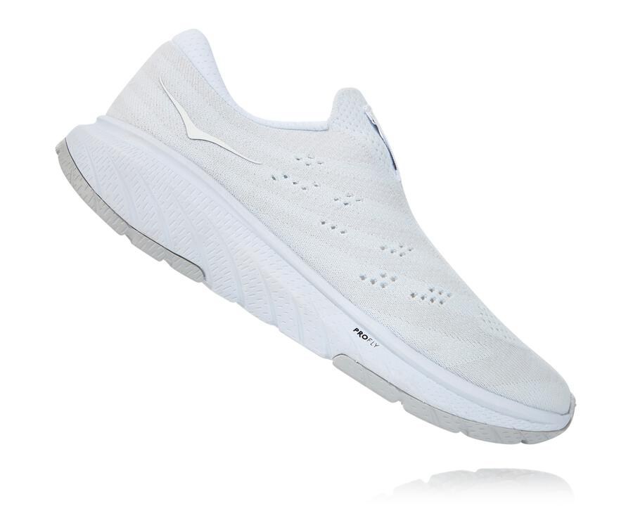 Walking Shoes Womens - Hoka One One Cavu 3 Slip - White - TNGMUVW-53